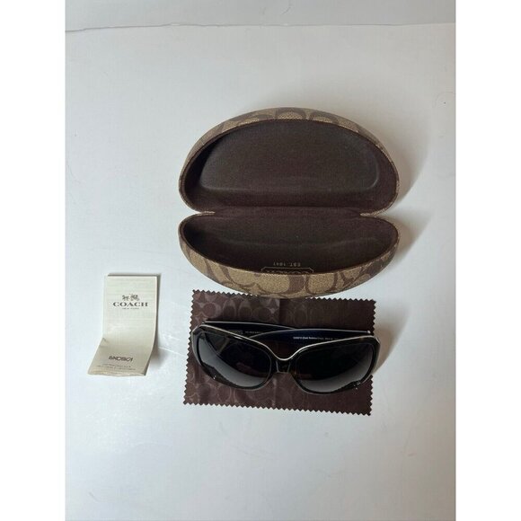 Coach Dark Tortoise Sunglasses Oversized Women’s ‘Bridget ‘ main image 6